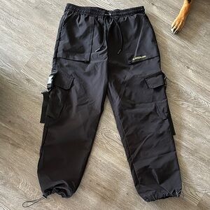 Women's Black Cargo Pants with Pockets